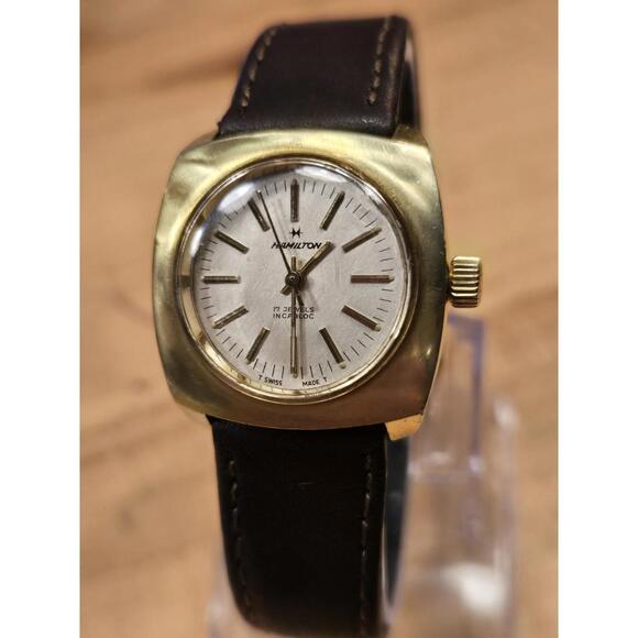 Hamilton Accessories - Vintage Hamilton Ladies' Gold Tone 17 Jewels Incabloc Manual Watch. Excl. Cond.